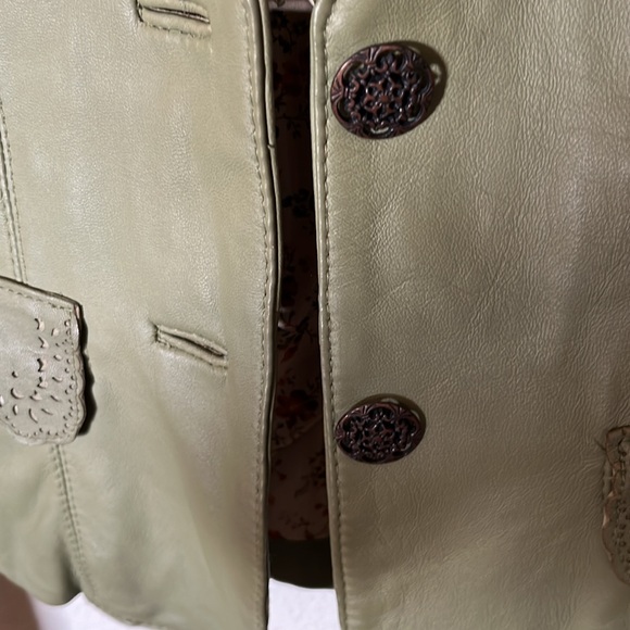 WILSON LEATHER NEW GREEN JACKET - Picture 5 of 13